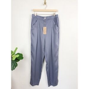 NWT B New York Women’s Lyocell Deep Slate Gray Trousers Sz 14